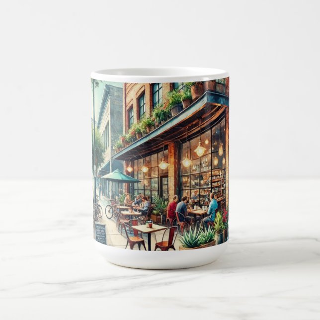 Cafe in Houston Texas Coffee Mug (Center)