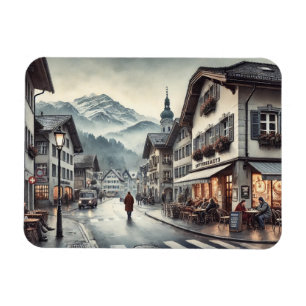 Cafe in Interlaken Switzerland Magnet