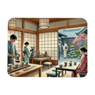 Cafe in Kyoto Magnet