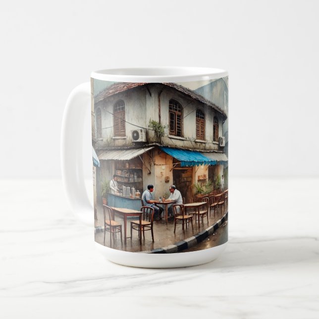 Cafe in Mumbai India Coffee Mug (Front Left)