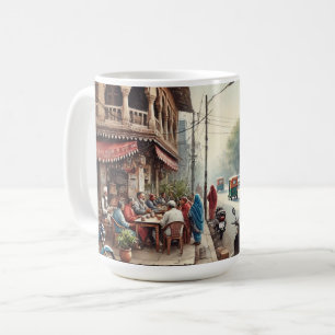 Cafe in New Dehli India Coffee Mug