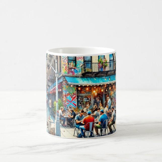 Cafe in New York Bronx Coffee Mug (Center)