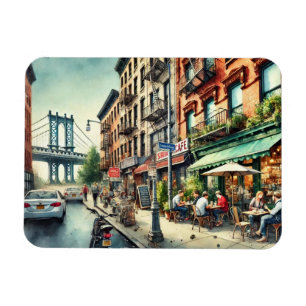 Cafe in New York Brooklyn Magnet