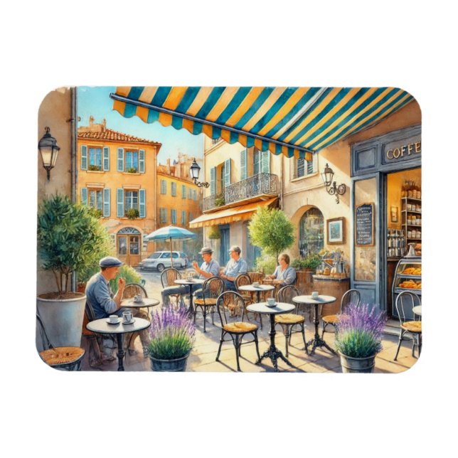 Cafe in Nice France Mug Magnet (Horizontal)