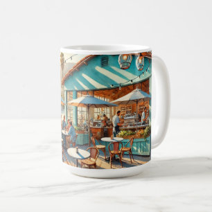 Cafe in Santa Barbara California Coffee Mug