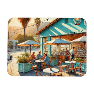 Cafe in Santa Barbara California Magnet