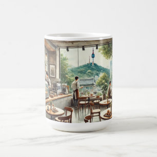 Cafe in Seoul Korea Namsan Mug