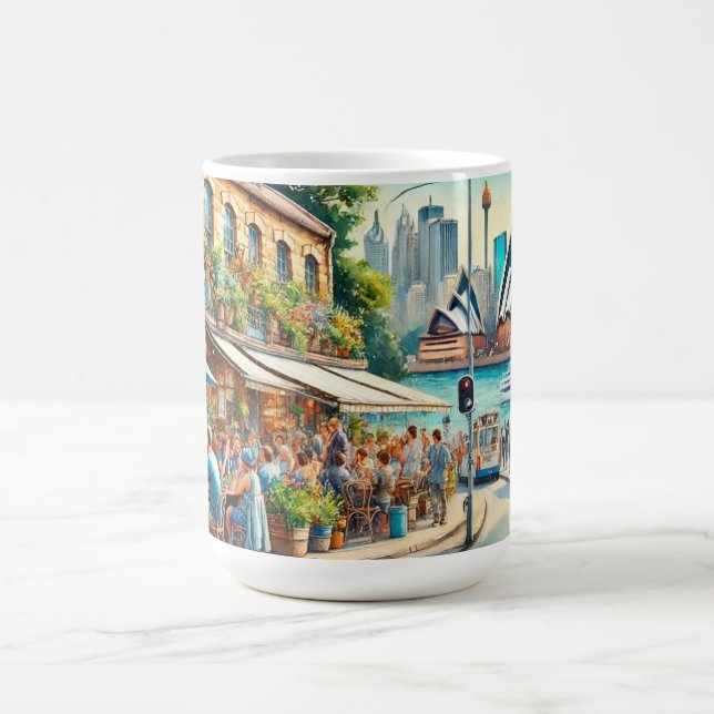 Cafe in Sydney Australia Coffee Mug (Center)