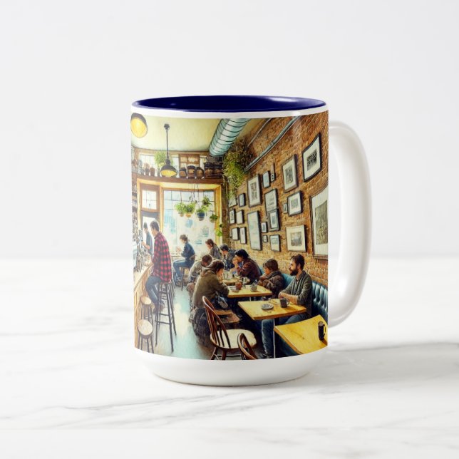 Cafe in Vancouver Mug (Front Right)