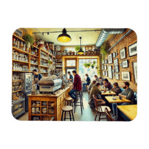 Cafe in Vancouver Mug Magnet