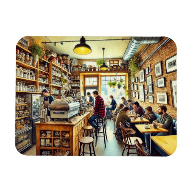 Cafe in Vancouver Mug Magnet (Horizontal)