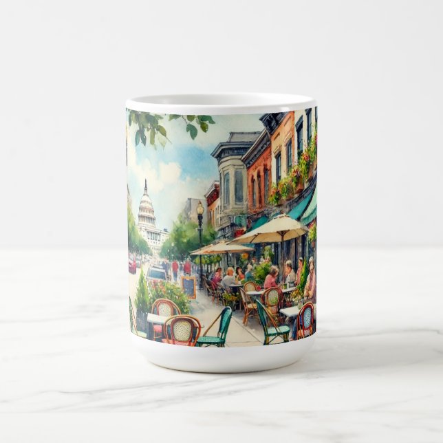 Cafe in Washington DC Coffee Mug (Center)