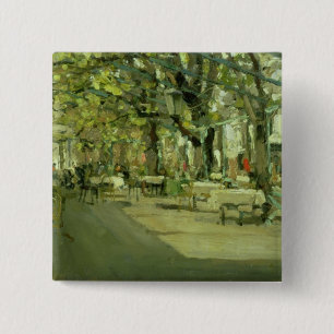 Cafe in Yalta, 1905 15 Cm Square Badge