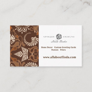 Cafe Latte Customisable Business Card