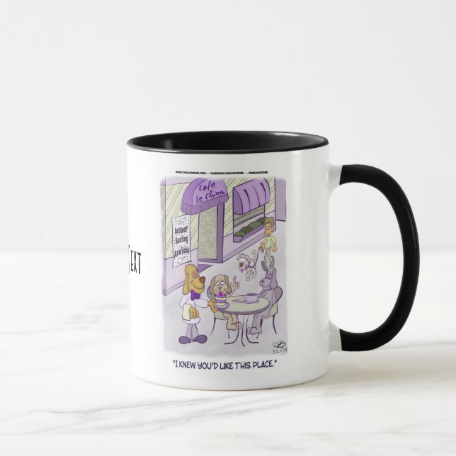 Cafe Le Chien Combo Mug (Right)