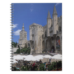 Cafe, Le Palais des Papes, Avignon, Vaucluse, Notebook