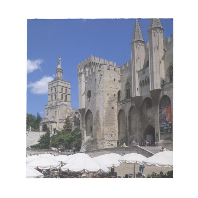 Cafe, Le Palais des Papes, Avignon, Vaucluse, Notepad (Front)