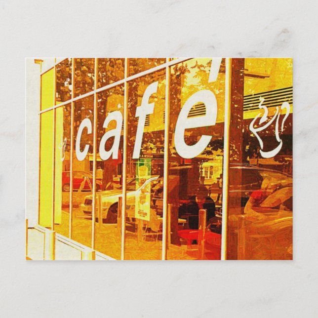 Cafe Life Postcard (Front)
