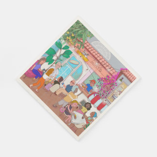 Café Macchiato Miramar Paper Napkins