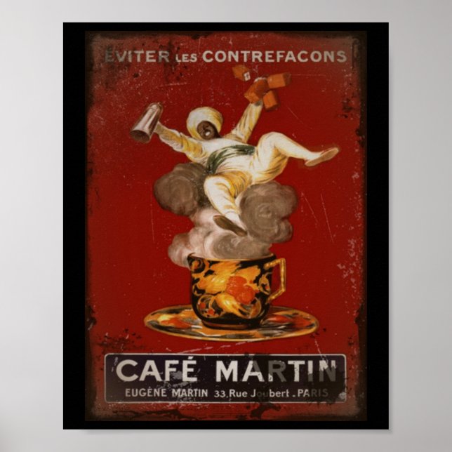 Cafe Martin Genie Poster (Front)