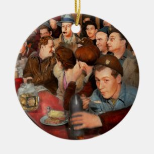 Cafe - Midnight Munchies 1943 Ceramic Ornament