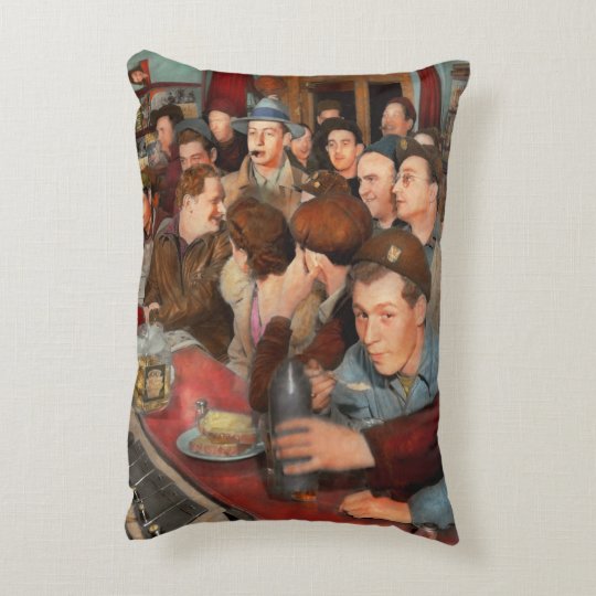 Cafe - Midnight Munchies 1943 Decorative Cushion