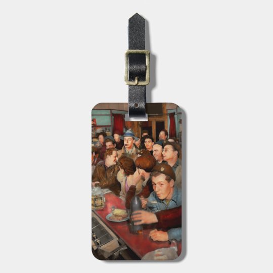 Cafe - Midnight Munchies 1943 Luggage Tag