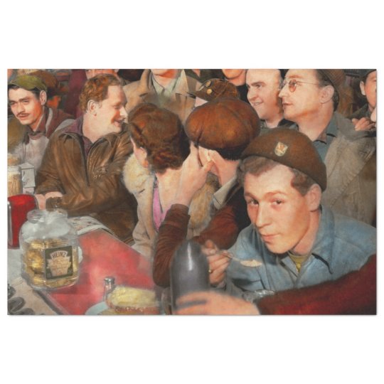 Cafe - Midnight Munchies 1943 Tissue Paper