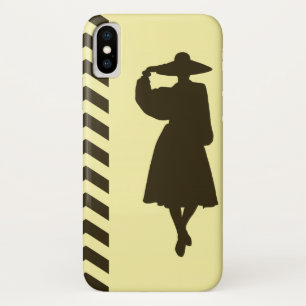 Café Mocha Cream Neutral Chevrons Fashion iPhone X Case