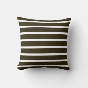 Café Mocha Neutral Stripes Cushion