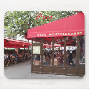 Cafe Montparnasse Paris, France, travel photograph Mouse Pad