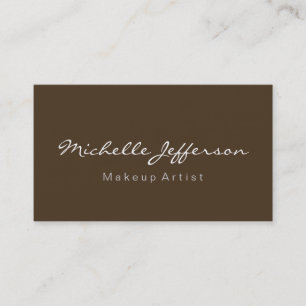Cafe Noir Makeup Artist Unique Business Card