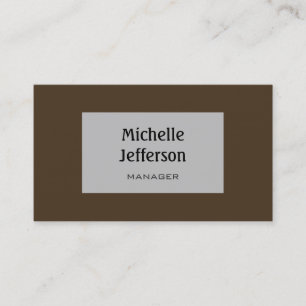 Cafe Noir Silver Grey Colours Trendy Business Card