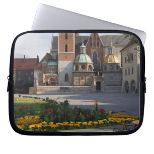 Cafe overlooking Wawel Cathedral, Wawel Hill, Laptop Sleeve