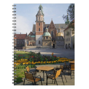 Cafe overlooking Wawel Cathedral, Wawel Hill, Notebook