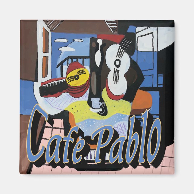 Cafe Pablo Coffee Stand Magnet (Front)