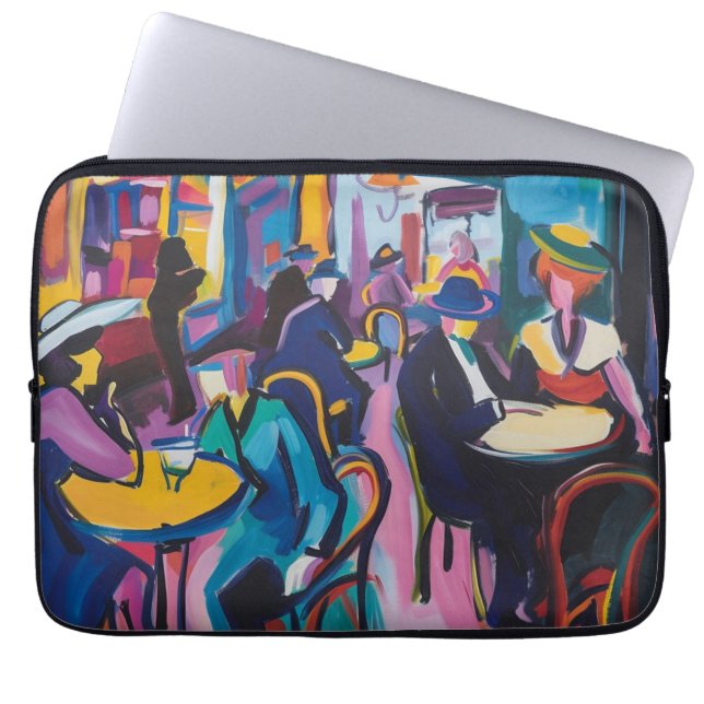 Café Paris, 1973 Laptop Sleeve (Front)