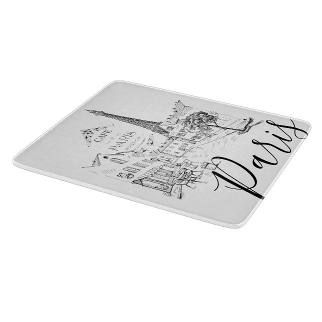 Cafe Paris   Cutting Board (Corner)