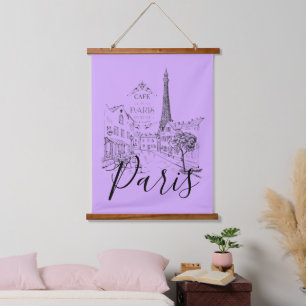 Cafe Paris    Hanging Tapestry