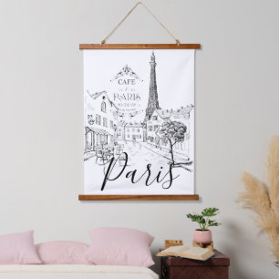 Cafe Paris    Hanging Tapestry