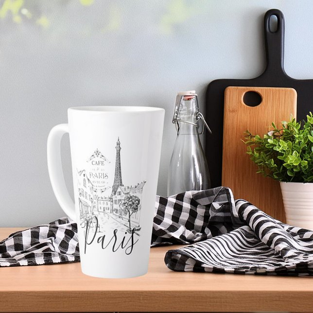 Cafe Paris   Latte Mug (Creator Uploaded)