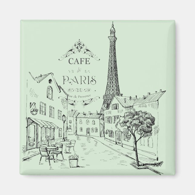 Cafe Paris Magnet (Front)