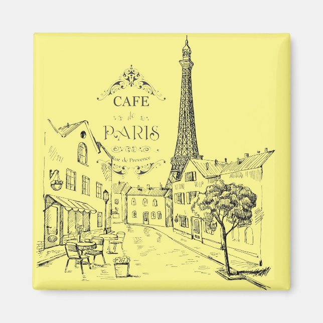 Cafe Paris Magnet (Front)