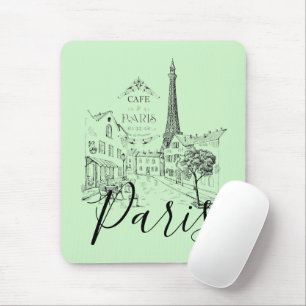 Cafe Paris Mouse Pad