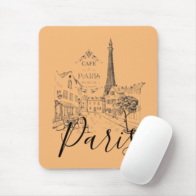 Cafe Paris   Mouse Pad (With Mouse)