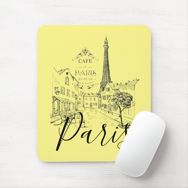 Cafe Paris   Mouse Pad (With Mouse)