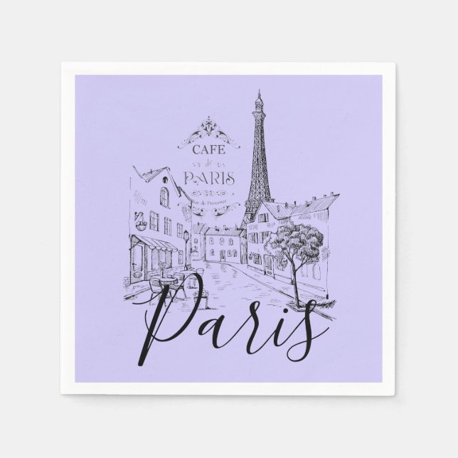 Cafe Paris   Napkins (Front)