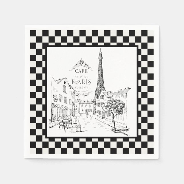 Cafe Paris Napkins (Front)