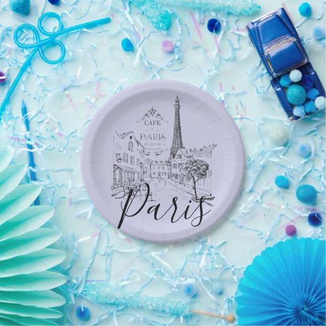 Cafe Paris   Paper Plates (Party)
