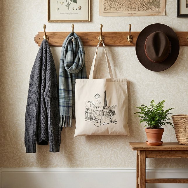 Cafe Paris Personalised Tote Bag (Creator Uploaded)